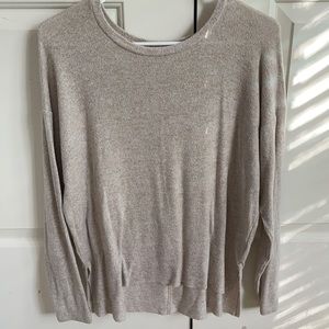 Cream long sleeve sweater